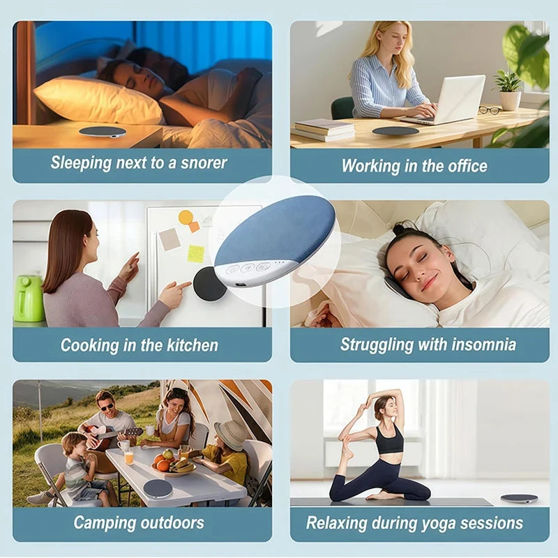 Wireless Pillow Speaker Bluetooth Sleep Aid with Timer