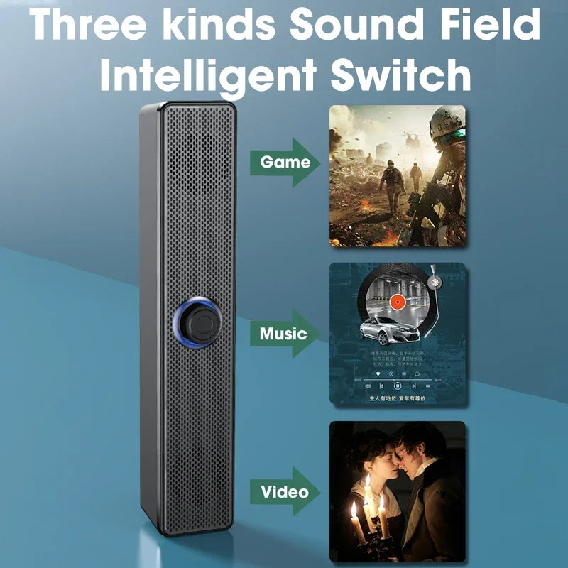 DIKELANG 4D Surround Bluetooth Soundbar with Subwoofer