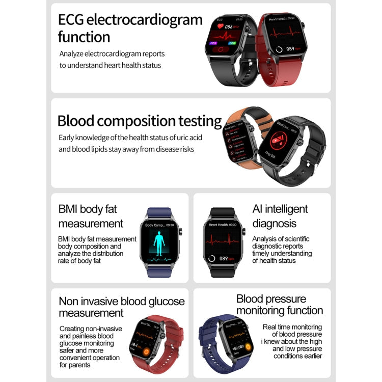 Smart Watch with Bluetooth Call, ECG, Health & Fitness Tracker