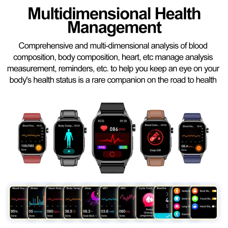 Smart Watch with Bluetooth Call, ECG, Health & Fitness Tracker