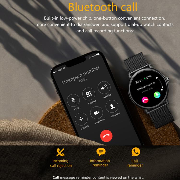 AMOLED Smart Watch with Bluetooth Calling, Heart Rate & 100+ Sports Modes