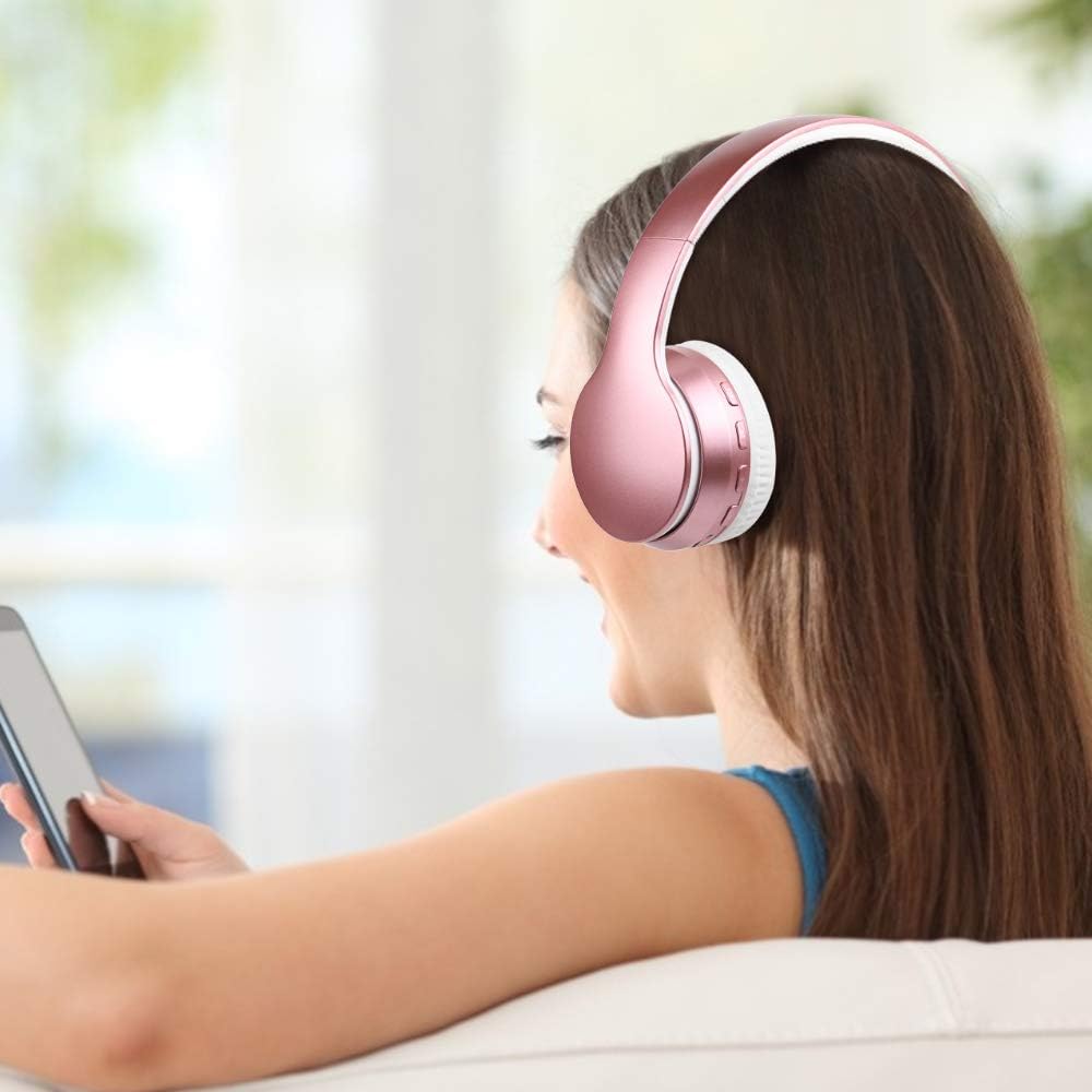 Bluetooth 5.3 Over-Ear Wireless Headphones with Mic – Foldable Stereo by LOBKIN