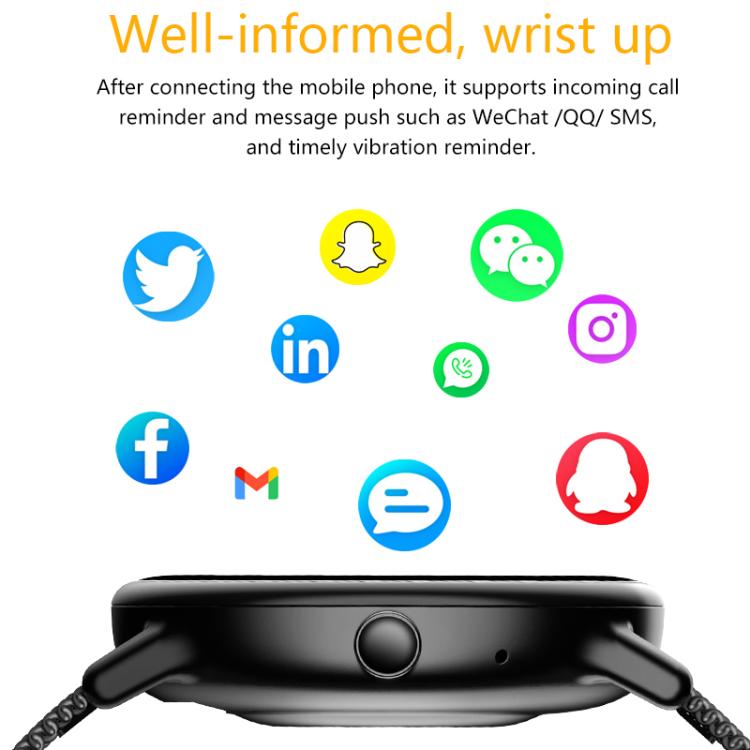 AMOLED Smart Watch with Bluetooth Calling, Heart Rate & 100+ Sports Modes