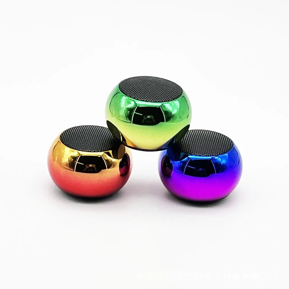 HOMEFISH Mini Bluetooth Speaker – Portable Metal Wireless Subwoofer